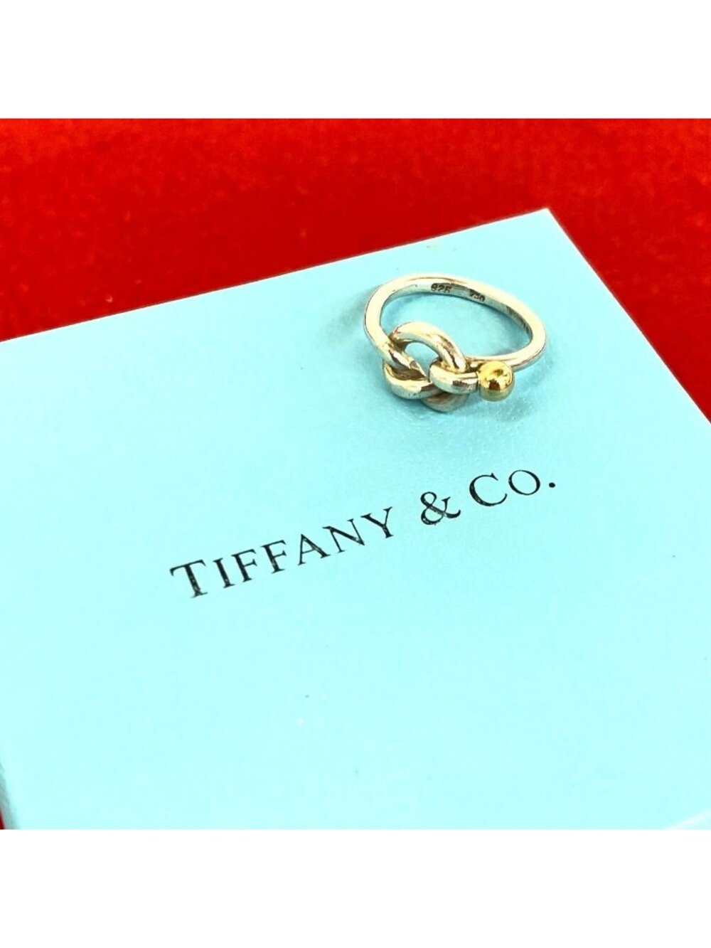 Tiffany & Co Vintage Love Knot Ring Silver No Gold